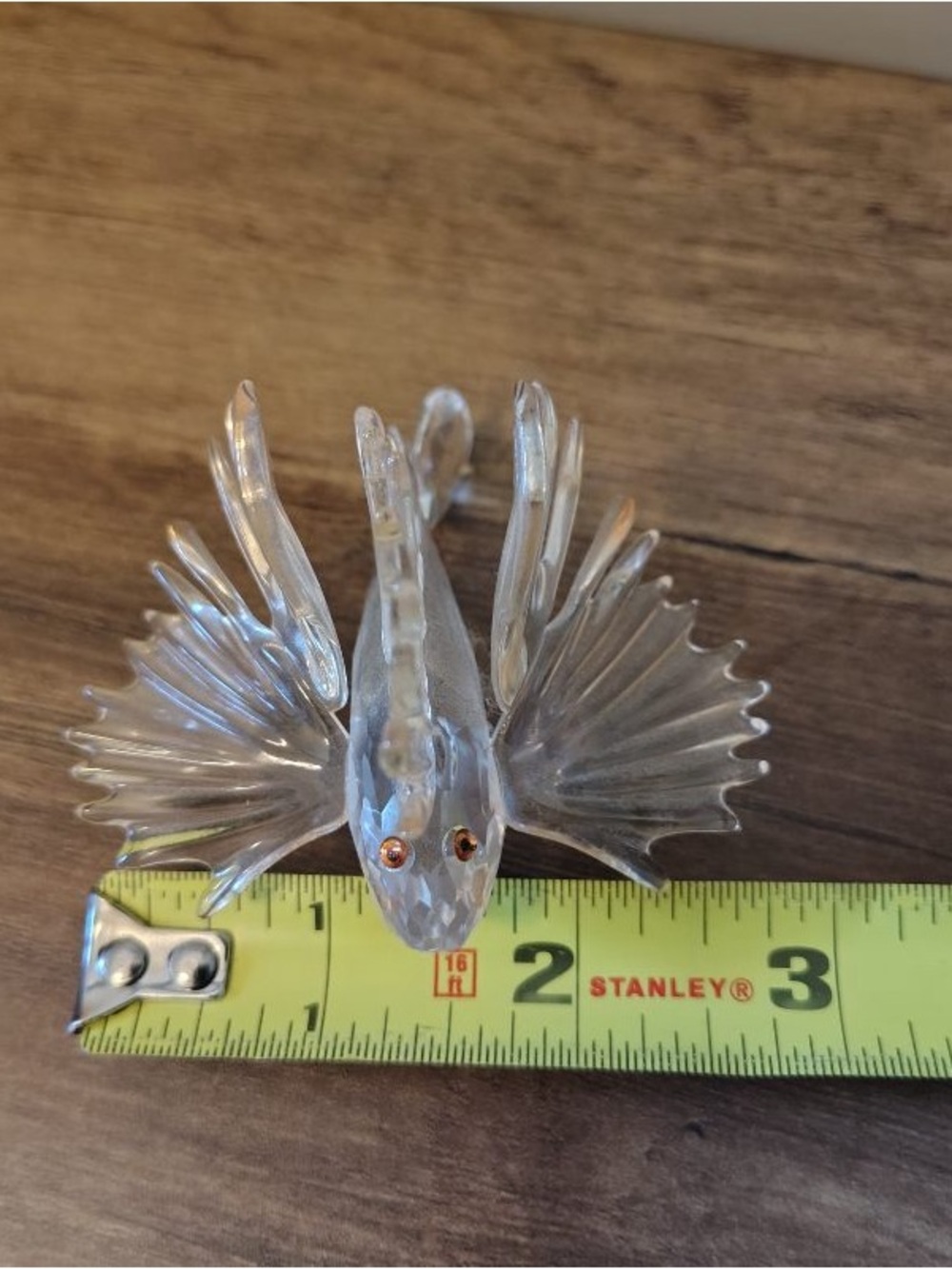 Swarovski Crystal Clear Lion Fish South Sea Figurine - 3” X 2” - Picture 11 of 14